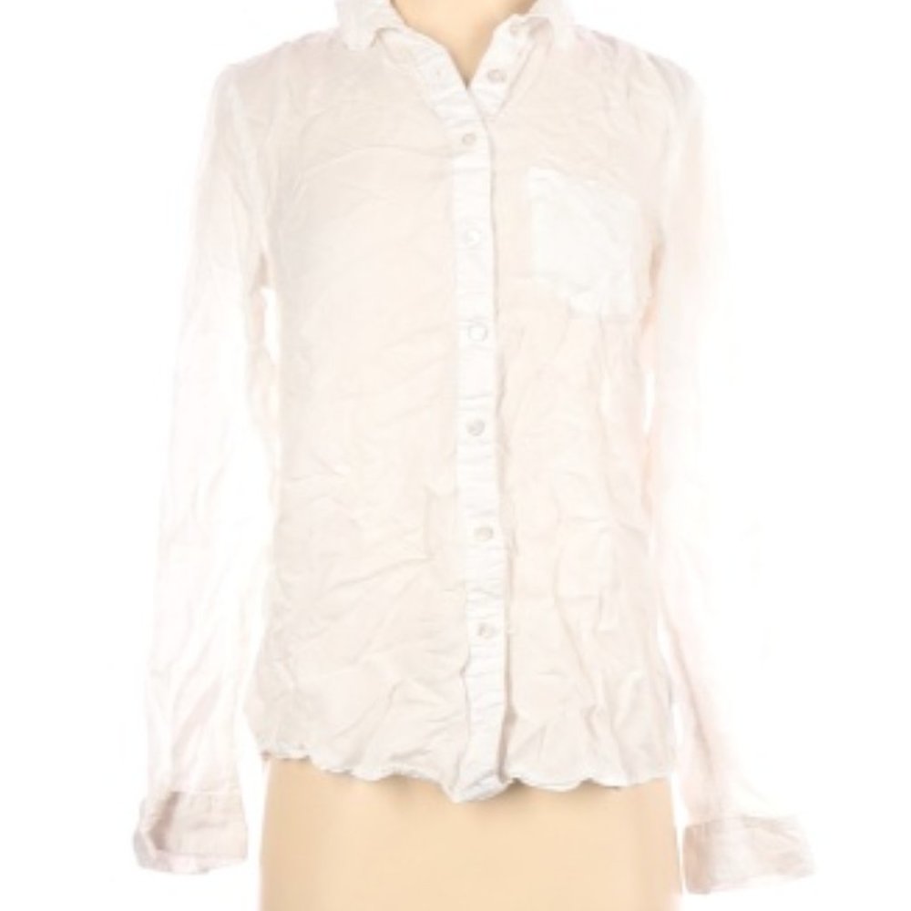 aerie white button down shirt